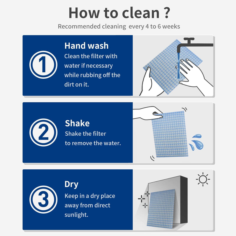 Originallife Washable Reusable HVAC | AC | Air Conditioner | Furnace Air Filter Replacement MERV 11, 2-pack (12x20x1) 12x20x1