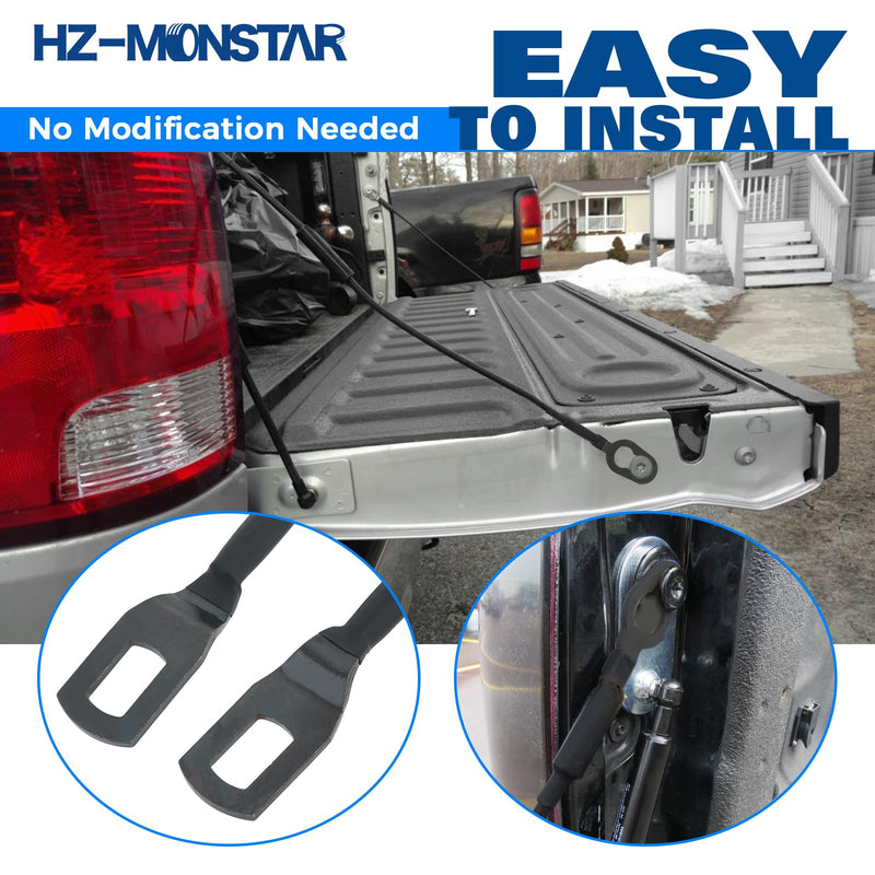 Tailgate Support Cable Set, Pair of Tailgate Straps, Pair Rear Tailgate Cables Lift Gate Support Straps Pickup Compatible with 1995-2004 Toyota Tacoma 65770-04030 6577004030 38531