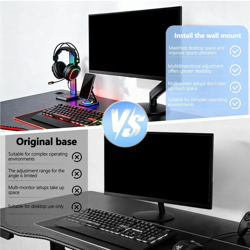SB242Y VESA Adapter Compatible with Acer SA2,SB2 and SH2 Series Monitor | (Fits SA242y , SB242Y E bi , SB272 E bi , SH242y) - 75x75 to 100x100 Wall Mount Bracket