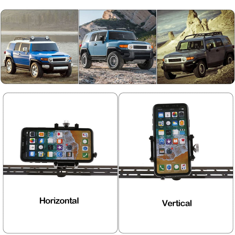 Car Instrument Panel Track Mobile Phone Holder Trim for Toyota FJ Cruiser 2007-2021 Central Control Air Vent Multifunctional Mobile Phone Holder (Style 1)