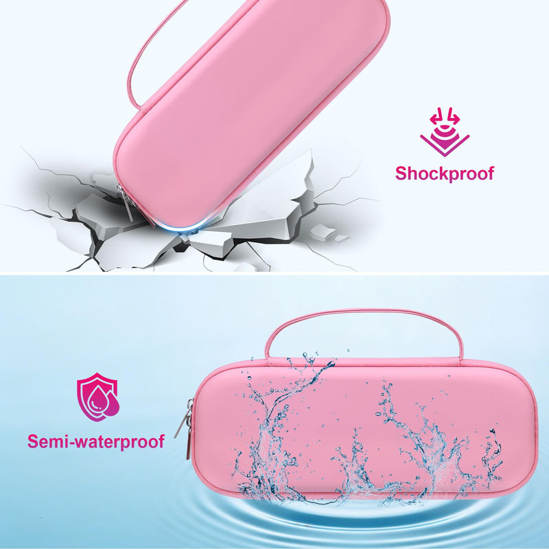 BOVKE Stethoscope Case Fits 3M Littmann Classic III Monitoring/Lightweight II S.E., MDF Acoustica Stethoscopes, Stethoscope Bag with Space for Nurse Accessories & Medical Supplies, Pink