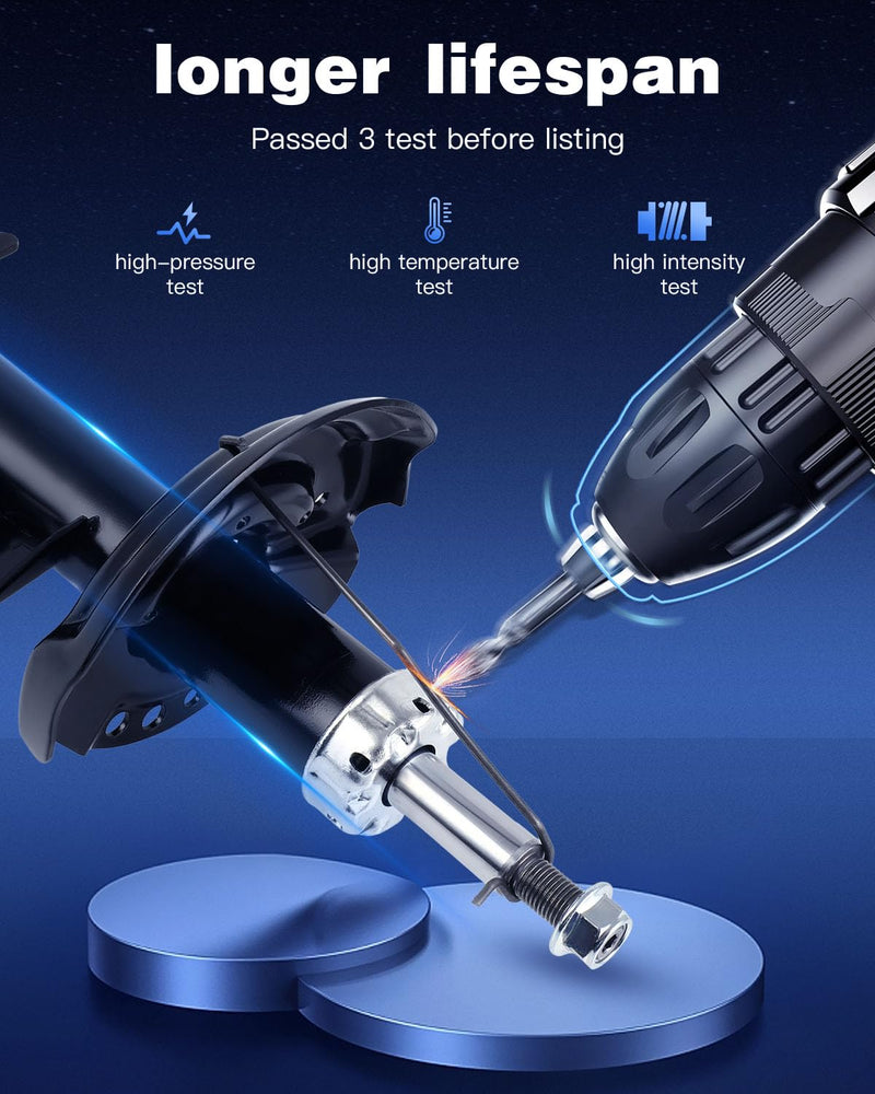 ECCPP Shocks Struts Front Shocks Absorbers Struts for 2013-2015 for Chevy Spark 3330089 73019 3330090 73020-2pcs shocks