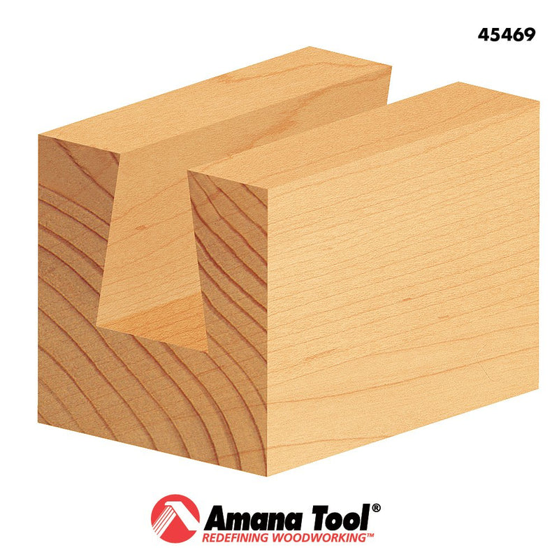 Amana Tool - 45469 Carbide Tipped Straight Plunge .615 Dia x 1/2 x 1/4" Shank with Upp