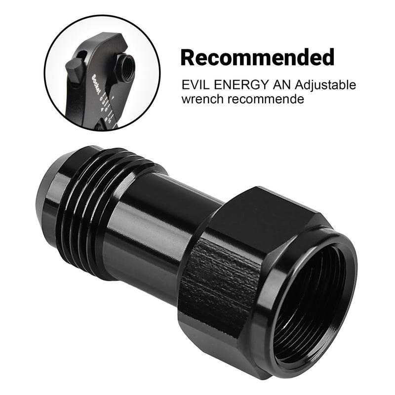 EVIL ENERGY 10AN Extender Female to AN10 Male Extension Fitting Adapter Aluminum