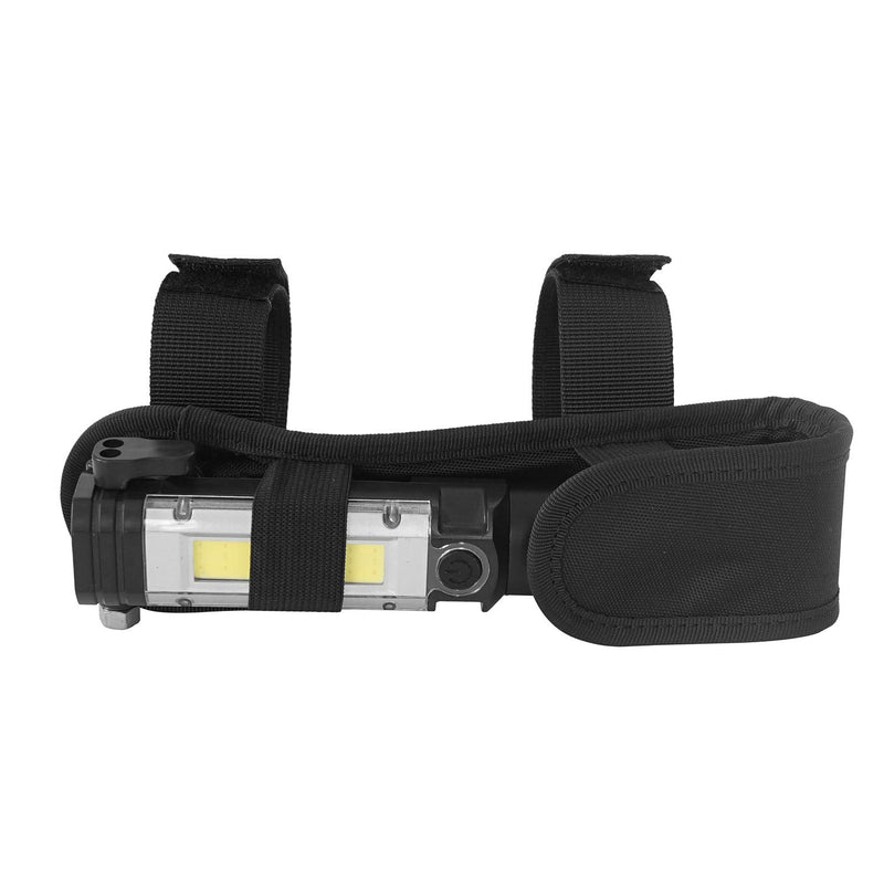 Hooke Road Wrangler Roll Bar Mount Flashlight Holder w/LED Emergency Flashlight for Jeep Wrangler 97-25 TJ JK JL