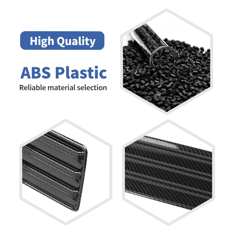 for Silverado Hood Scoops Trim Cover Decal Carbon Fiber for Chevrolet Silverado 2022 Up Black ABS Carbon Fiber Exterior Accessories