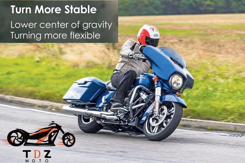 TDZ 2009-2025 Black 1.5'' Inch Lowering Link Blocks Kit for Harley Touring Street Glide/Road King/Electra Glide/Road Glide/Ultra Limited/Special/CVO 1.5 Inch Lowering Blocks（Black）