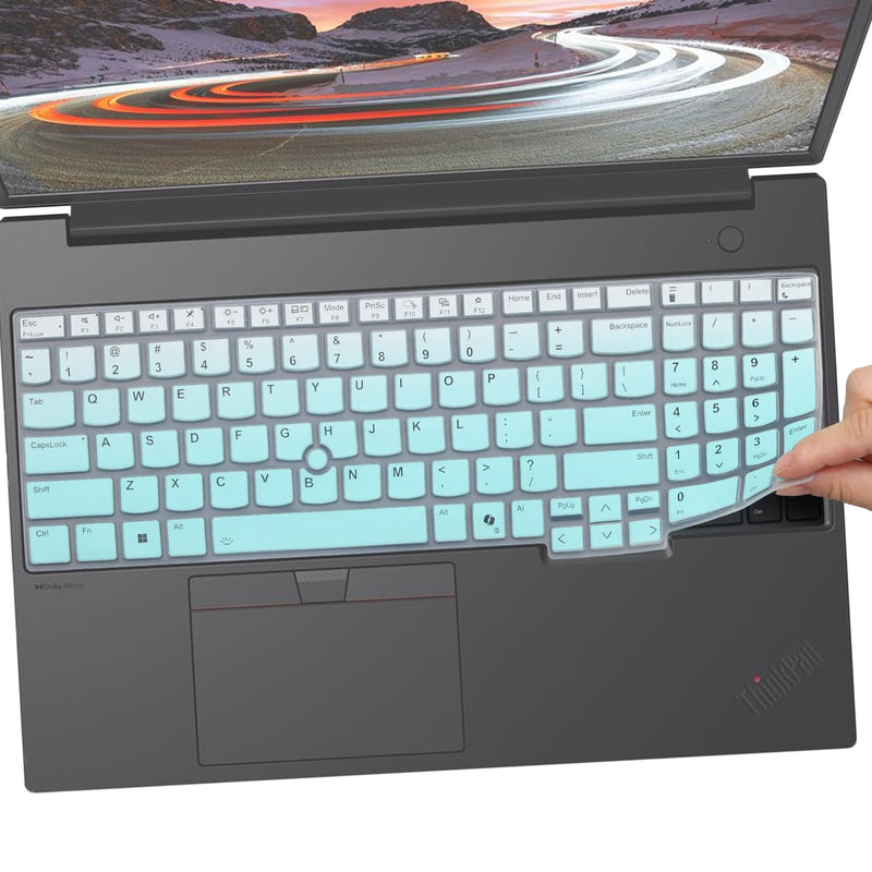 Keyboard Cover for 2026 2025 Lenovo ThinkPad T16 Gen 4/Gen 3 16", ThinkPad E16 P16s Gen 3 16", ThinkPad L16 Gen 2/Gen 1 16" US Protective Keyboard-MGreen MGreen