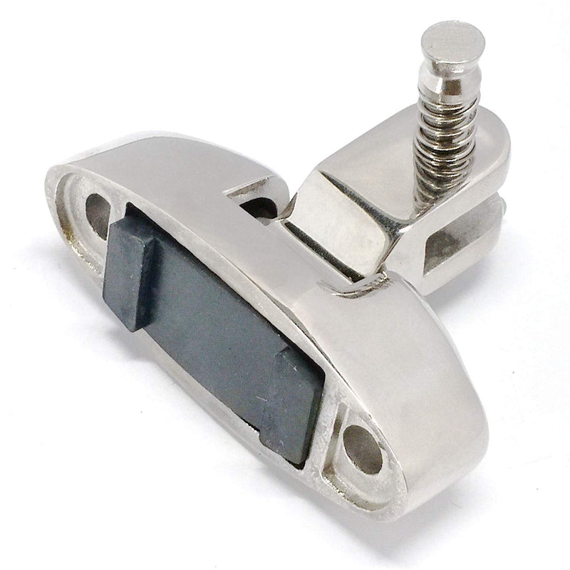 NRC&XRC Pair of Marine Grade 316 Stainless Steel Boat Bimini Top Deck Hinge Swivel Mount with Removable Pin