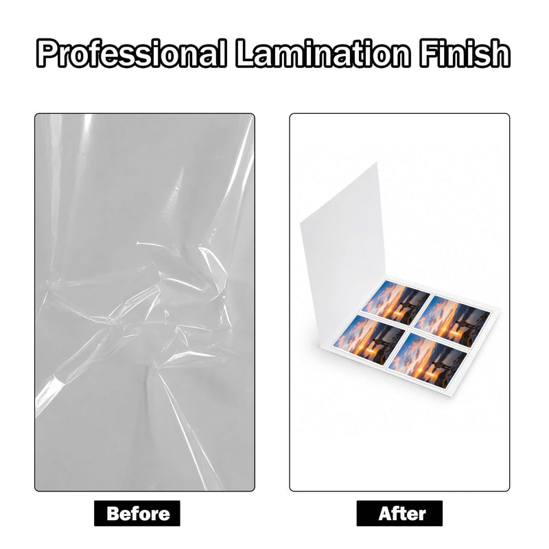 6PCS Laminator Carrier Sleeves Anti-Jam Reusable Sheets-Letter Size | Anti-jam lamination|Reusable carrier sheets|Letter size compatible|Fits most pouch laminators|Document photo protection Letter Size 6