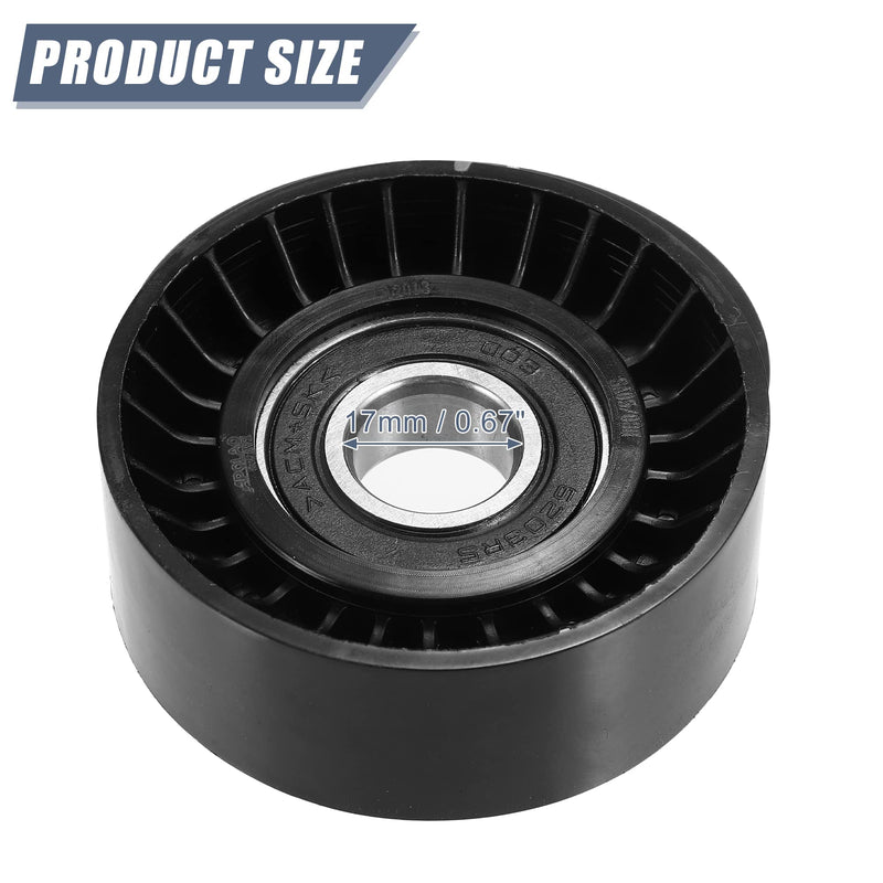 X AUTOHAUX 06A903315D Car Drive Belt Idler Pulley Timing Belt Tensioner for Audi A3 2006-2008 for BMW 128i 2008 for Chrysler for Ford