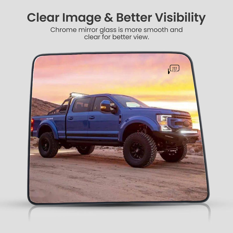 Passenger Side Mirror Replacement For F150 F250 F350 F450 F550 2008-2016 Super Duty Pickup Truck – Upper Mirrors for F150 F250 W/Backing Plate- Side Mirror for F350 Accessories Right (Passenger Side)