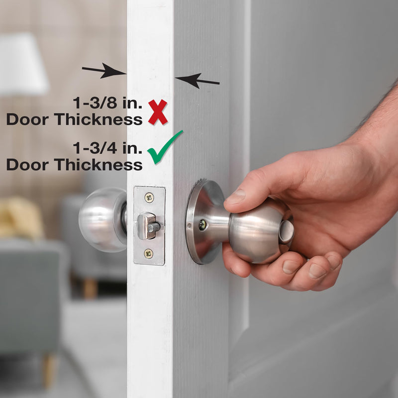 Prime-Line MP9455 Lock and Door Reinforcer, 1-3/4 In. x 2-3/8 In. | Stainless Steel, Natural Finish, Single Pack 1-3/4 in. x 2-3/8 in.
