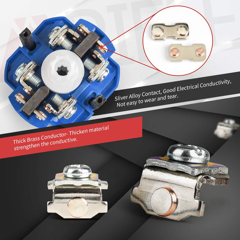 APIELE Changeover Selector Switch 63A 3 Position 16 Terminals Poles 440V Universal Rotary Cam Selector