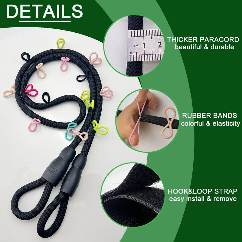 Duck Holder for Jeep,Rubber Ducks Holder for Jeep Wrangler YJ TJ JK JL & Gladiator JT, Hold 32 Rubber Ducks,Black Paracord Duck Mount Black