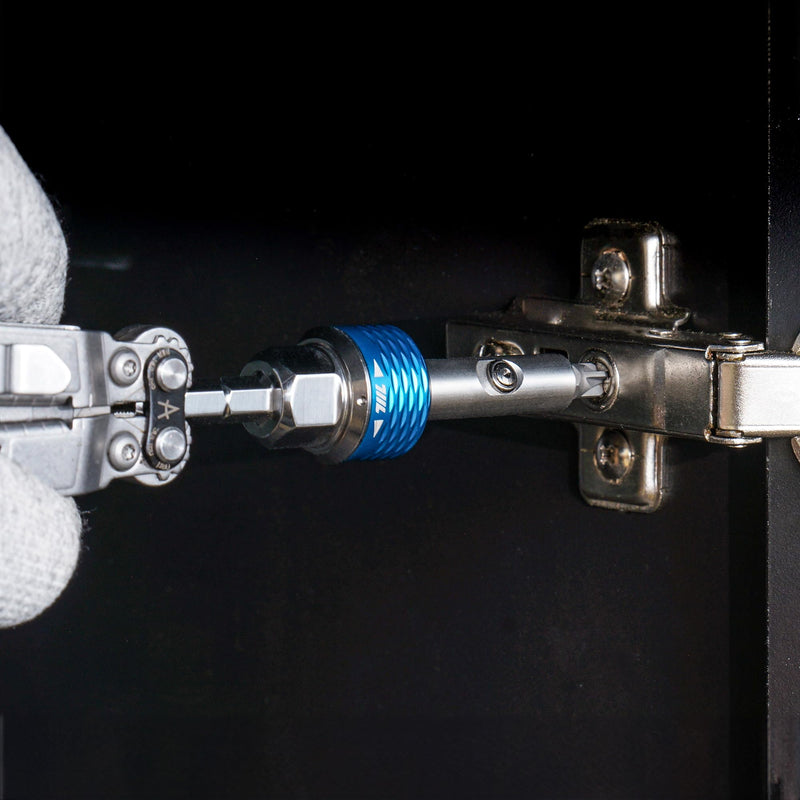 711L Inline Ratchet Driver HEX- Compatible with Standard 1/4 inch Interchangeable Screwdrivers and 14mm Socket - For High Torque Heavy Duty Use