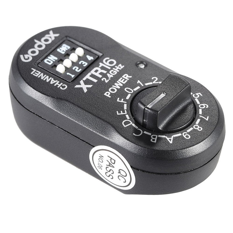 Godox 2.4G Wireless XTR-16 Receiver for X1C X1N XT-16 Transmitter Trigger Wistro AD360/DE/QT/DP/QS/GS/GT Flash Series