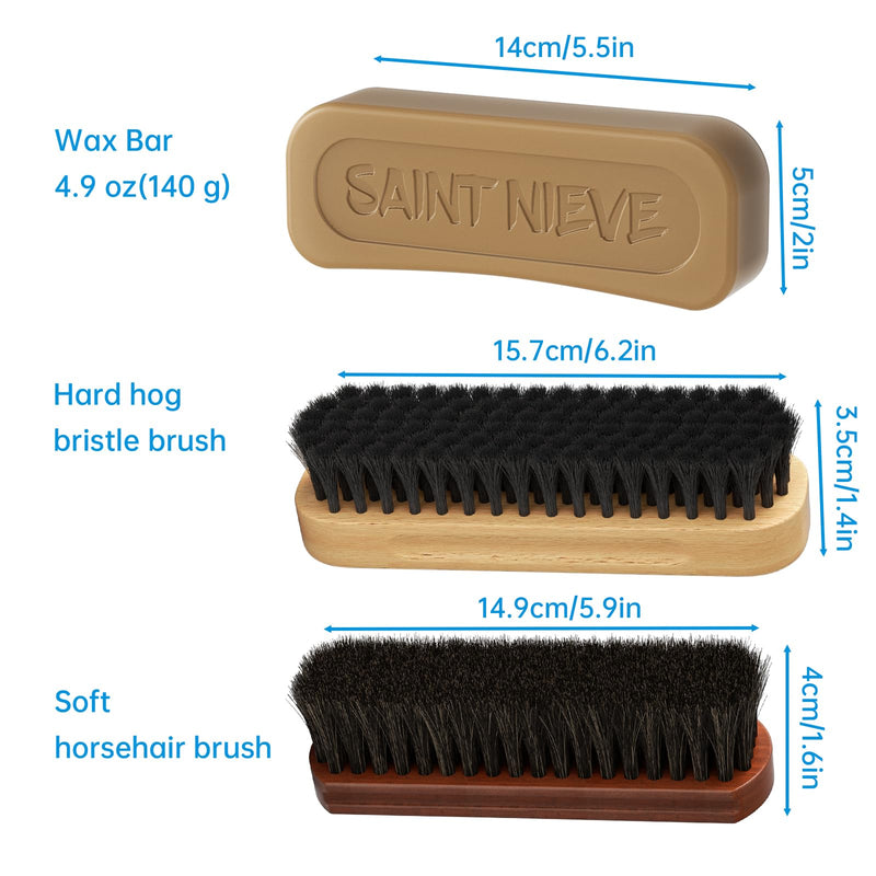 Football Prep Kit with Beeswax & Dual Brushes – Leather Football Conditioning Set for Grip, Break-in & Maintenance