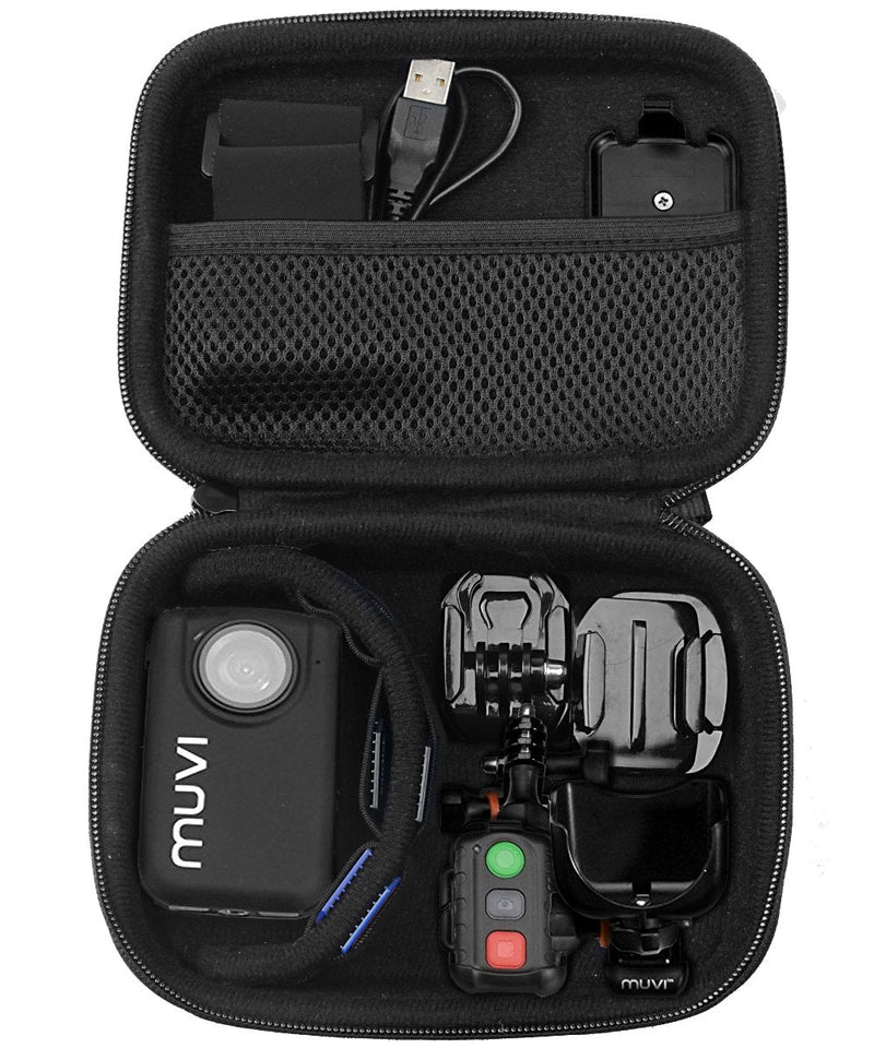 Case for Body camera, action camera like MIUFLY 1296, Veho VCC003, VCC005 MUVI HD10, HDPRO, PNZEO F5, BOBLOV M5/ M7, Pyle PPBCM9, R-Tech HD Night Version camera, SD card Pockets (Pack of 2) small (Pack of 2)