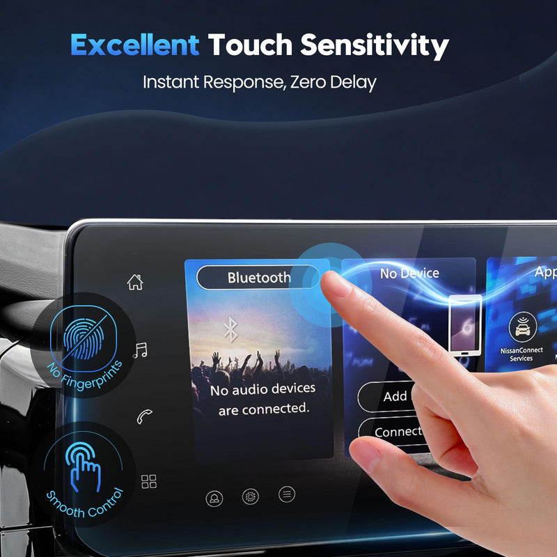 Karltys 2PCS Screen Protector for 2026 2027 Nissan Pathfinder (S/SV/Rock Creek/SL/Platinum) , 12.3 inch 9H Tempered Glass HD Navigation Screen Cover for Nissan Pathfinder Touchscreen Film [Anti-Glare & No Fingerprint]