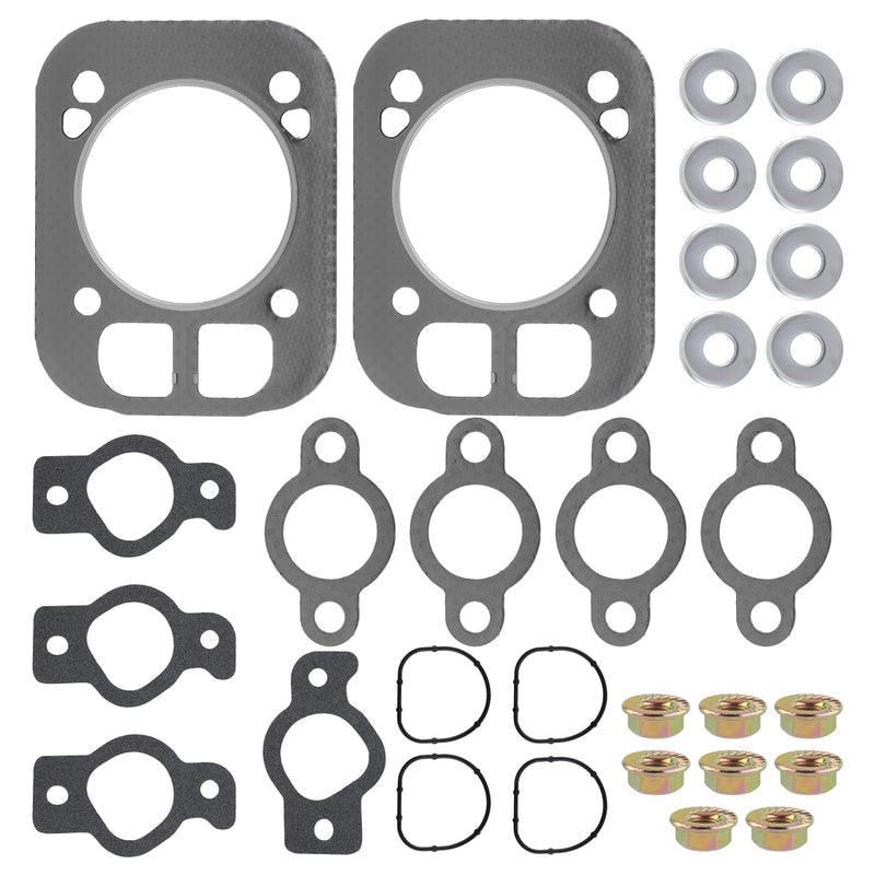 2 Set of Engine Cylinder Head Gasket Kit 32 841 02-S Compatible with Kohler 32-841-02-S Engine EKT740 EKT750 KT600 KT610 KT620 KT715 KT725 SV735 SV740 SV810 SV820 SV830 SV840 Lawn Mowers