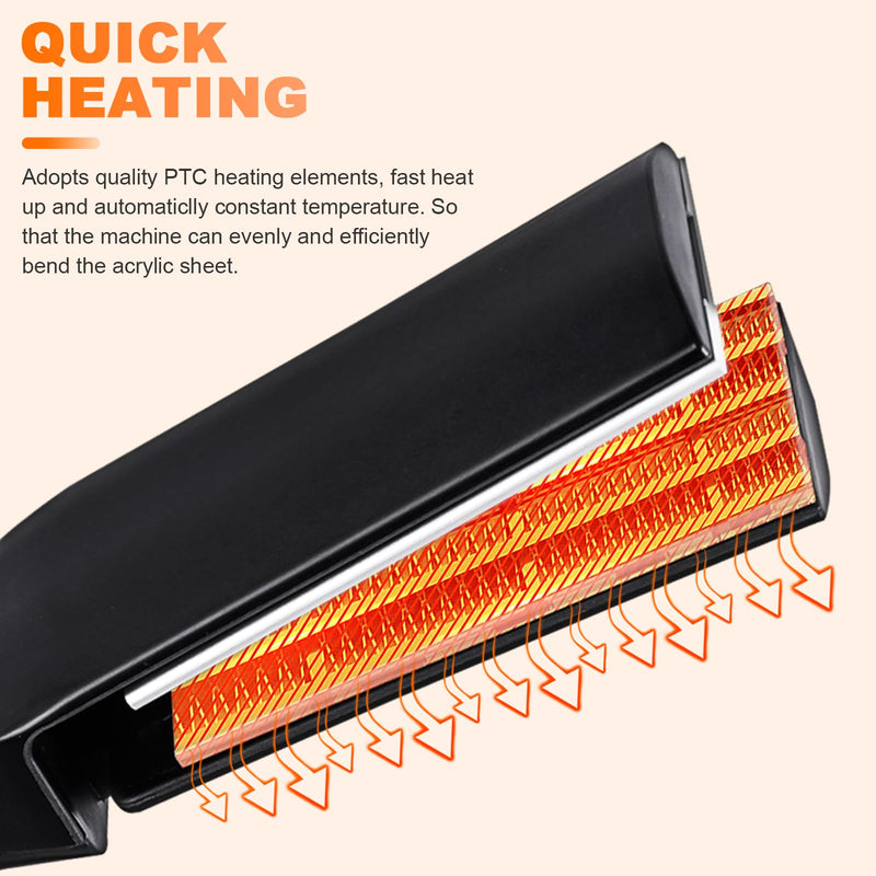 Acrylic Bending Machine Acrylic Arc/Angle Bender Heater Channel Letter Marking Kit Manual Acrylic Letter Bending Machine 100-240V