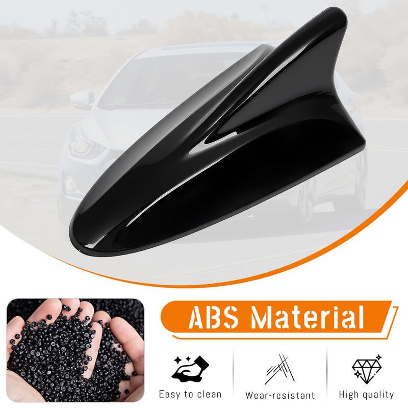 Shark Fin Antenna Cover Compatible with for Elantra Sedan MD 2011-2016,for Hyundai Sonata Sedan YF 2009-2014 w/GPS,for Genesis Sedan BH 2008-2013,96210,962103Q800,962103X100NKA (Glossy Black) Glossy Black