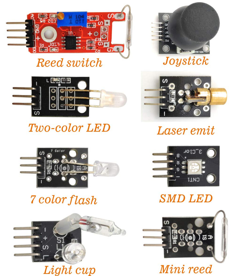 38 in 1 Sensor Module kit for Arduino Rapsberry Pi Project