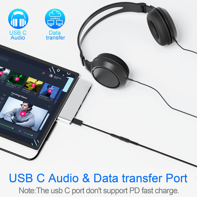 Surface Pro 7 Docking Station, Microsoft Surface Pro 7 USB Hub with 4K HDMI+ USB C Audio & Data Transfer+ 2 USB 3.0 Ports+ TF/SD Card Slot, Surface Accessories Adapter for Surface Pro 7