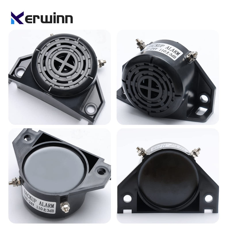Backup Alarm 12V-24V 110±3DB,Waterproof Beeper Backup Alarm for Trucks,forklifts,Van Heavy Equipment (reversing Alarms for Vehicles) 1PC Circular
