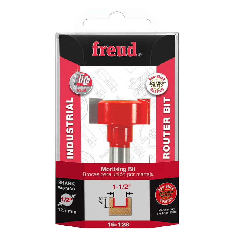 Freud 16-128: 1-1/2" (dia.) Mortising Bit with 1/2" shank, 2-17/32" overall length