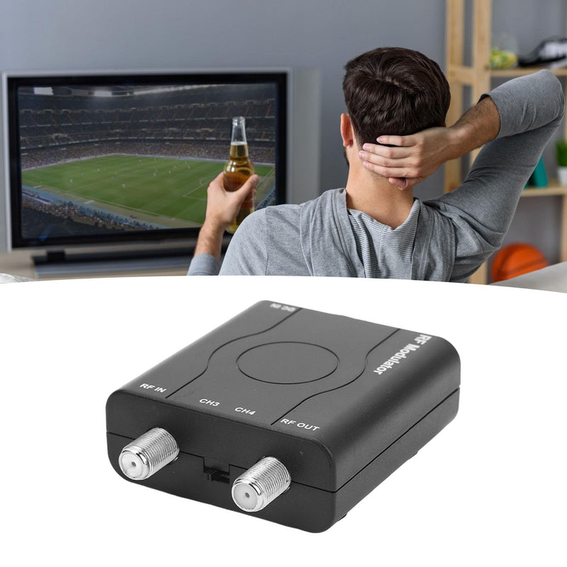HDM61 HDMI to Coax Adapter, HDMI to RF Modulator NTSC Format | 1080P PPL Control, Plug & Play, Covert HD Multimedia to Radio Frequency Analog Signal, VHF CH3/ CH4, for TV Game Console