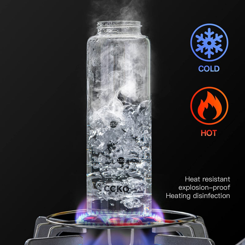 Glass Olive Oil Dispenser Bottle Shatterproof and Leakproof with Stainless Steel Spouts High Temperature Resistant 17oz Cooking Oil and Vinegar Cruet Dispenser 17 Ounces 500ml Sand Steel Color