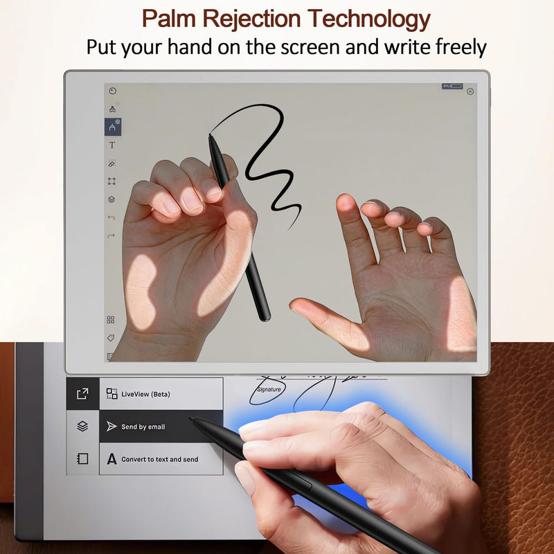 Magnetic EMR Stylus for Remarkable 2/1/Kindle Scribe/BOOX/Wacom One, No Charging or Batteries, 4096 Pressure Levels, Palm Rejection, Eraser, EMR Pen for Samsung Tablet, Compatible with EMR Devices