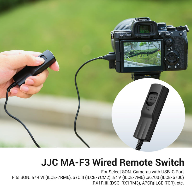 Camera Remote Shutter Release Wired Shutter for Sony Camera | Compact,34.6"/88cm,Release Control for Sony A7RVI A7RM6 A7V A7M5 A6700 A7CII RX1RIII A7CR ZV-E1 ZVE1 ZV-E10II ZVE10II for Sony Partial USB-C Camera