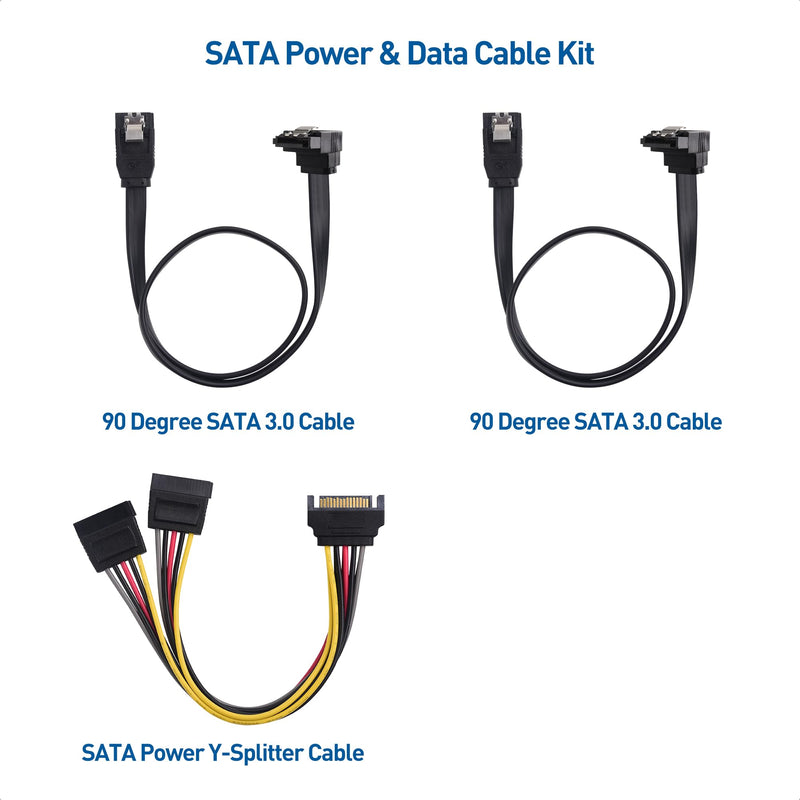 Cable Matters 2-Pack 2.5 to 3.5 Hard Drive Adapter for SSDs, Dual SSD Mounting Bracket Kit (SSD Adapter, 2.5 to 3.5 Adapter, 3.5 to 2.5 Adapter) Kit Includes Bracket, Screws, Cables, and Screwdriver