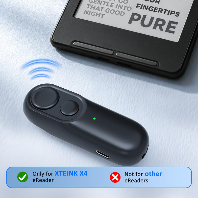 Remote Page Turner, Bluetooth Page Turner Clicker for XTEINK X4 E-Book Reader