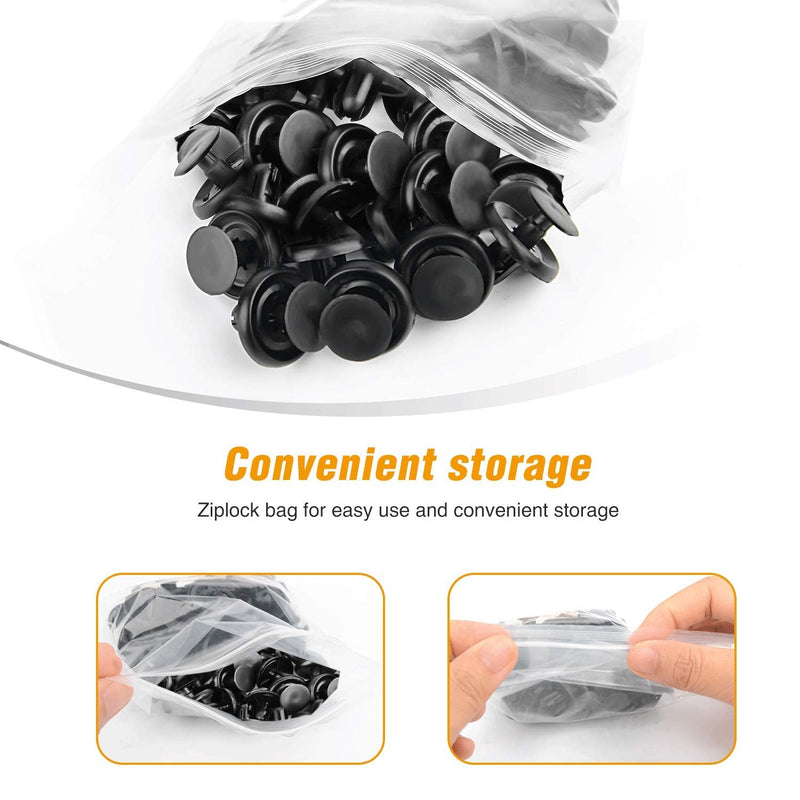 GOOACC Engine Under Cover Push-Type Retainer Lexus & Toyota Clips 90467-07201 OEM Replacement Fasteners - 40PCS 40Pcs Engine Cover Clips