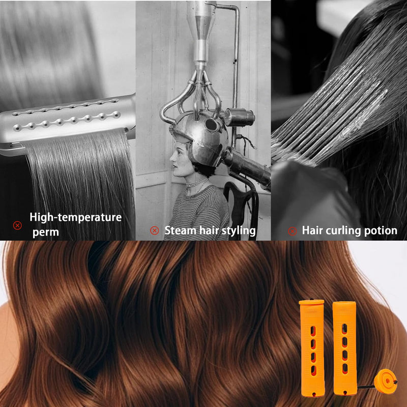 Perm Rods, Cold Wave Hair Perm Rods Hair Rollers Set with Rat Tail Comb | 108pcs Large Medium Small Hair Curlers Kit for Long & Short Hair Different Hairdressing Styling Tool or DIY