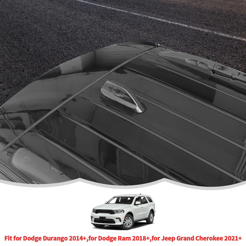 RT-TCZ Carbon Fiber Roof Antenna Cover Trim Decoration Exterior Accessories for Dodge Durango 2014-2024,for Dodge Ram 2018-2024,for Jeep Grand Cherokee 2021-2024