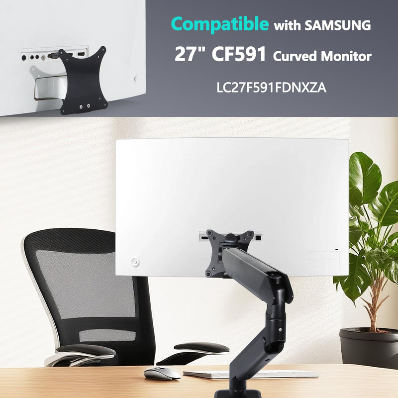 CF591 (LC27F591FDNXZA) VESA Mount Compatible with Samsung Monitor | CF591 Wall Mount for C27F591FDN LC27F591FDNXZA Curved LED Monitor