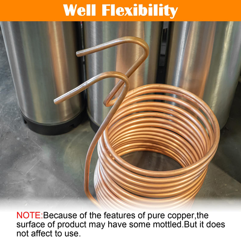 3/4" OD x 5 Ft Copper Tubing, 99.9% C12200 ASTM B280, T2 Pure Copper Tube, Refrigeration ACR Tubing, HVAC, Refrigerators, Industry, DIY 3/4" OD