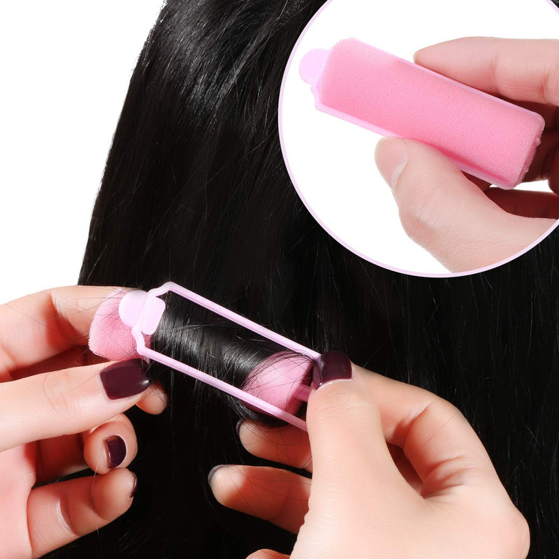 36 Pieces Foam Sponge Hair Rollers Flexible Sleeping Curlers Soft Hairdressing Curlers for Women Girls Hair Styling