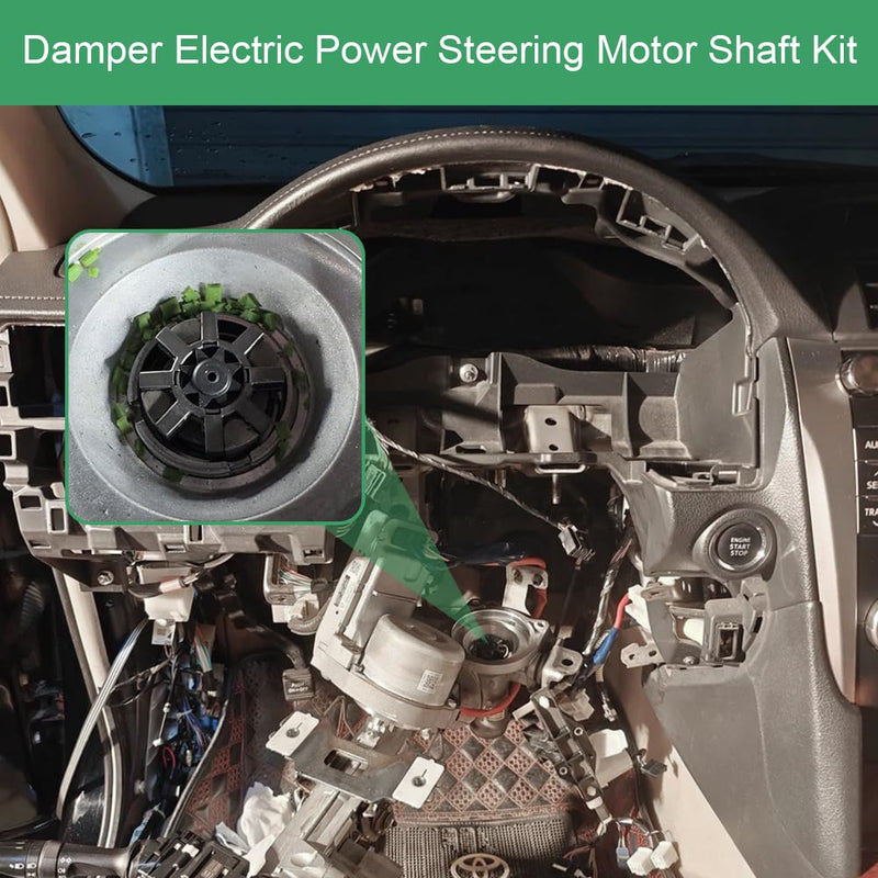 Damper Electric Power Steering Motor Shaft Kit, Steering Coupler, Steering Motor Shaft Damper and Spacer, Steering Bushing Replacement for C-HR Camry Prius OEM#4525428040 4525328130