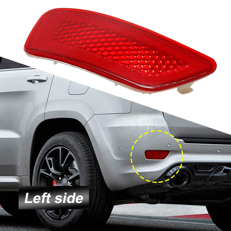 57010721AC Rear Bumper Trim Reflector Lights Replacement for Jeep Grand Cherokee Dodge Journey 2011-2021 Rear Left Side