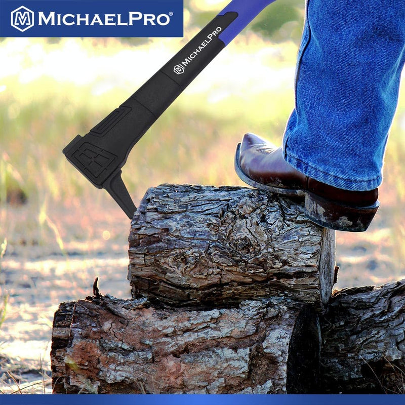 MichaelPro 16-Inches Pickaroon, Forged Steel Hookaroon with Weather-Resistant and Shock Absorbing Handle for Logging, Log Lifting and Dragging | MP004024