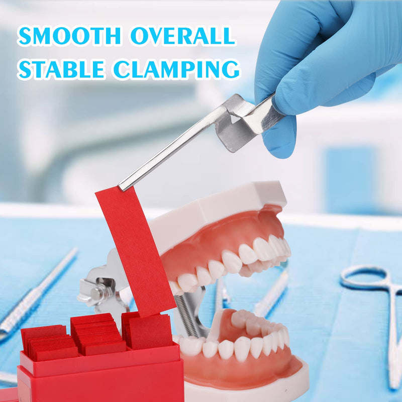 5PCS Dental Articulating Paper Holder - Pliers Straight Holding Stainless Steel Tweezers Hold Firmly The Articulating Paper Forceps Dental Suitable for Dentist Students Household…