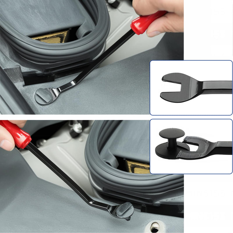 Car Clips Fastener Remover Tool - Door Panel Removal Tool Automotive Clip Puller Kit, Remove Rivet Fasteners Plier Push Pin Upholstery Repair Pry Tools red