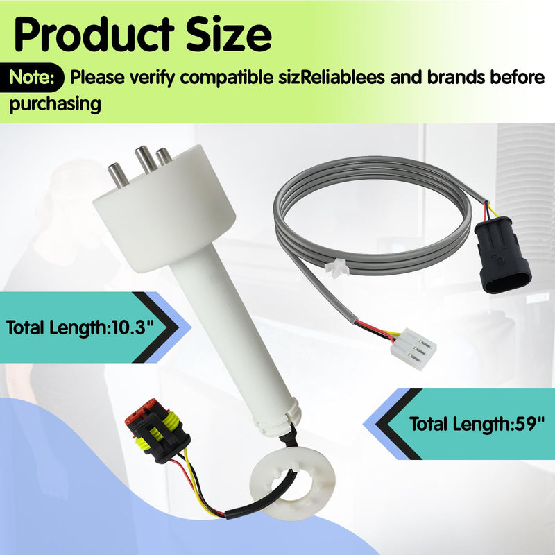 000016053 Ice Water Level Sensor Probe Kit Replacement Compatible with Manitowoc Ice Machines, Commercial Ice Maker Parts with Harness