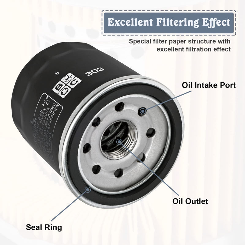 16097-0008 303 Oil Filter for Kawasaki Ninja 400 650 300 500 zx6r z650 Vulcan 900 1500 1700 2000 800 650 750 Versys 650 X300 1000 w800 Prairie 400 300 Bayou 400 z900 z1000 z800 z750 303 1